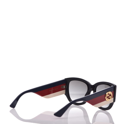 Gucci Acetate Web Oversized Frame Rectangle Sunglasses GG0276S Black 4 of 8