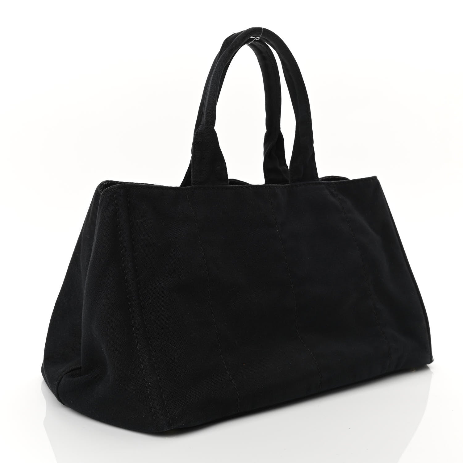 Prada Canapa Logo Tote Black 3 of 12