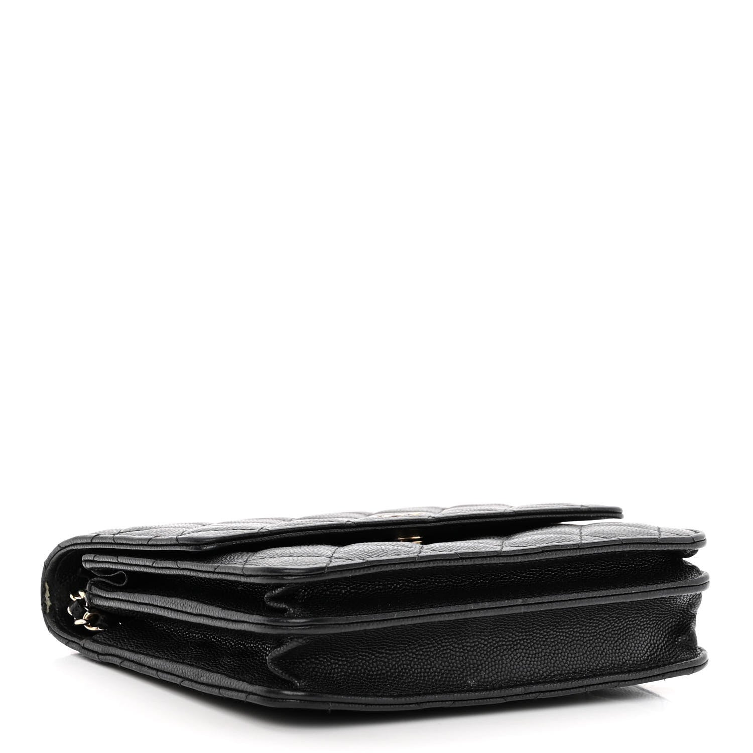 Chanel Caviar Quilted Square Wallet On Chain WOC Black 4 of 13