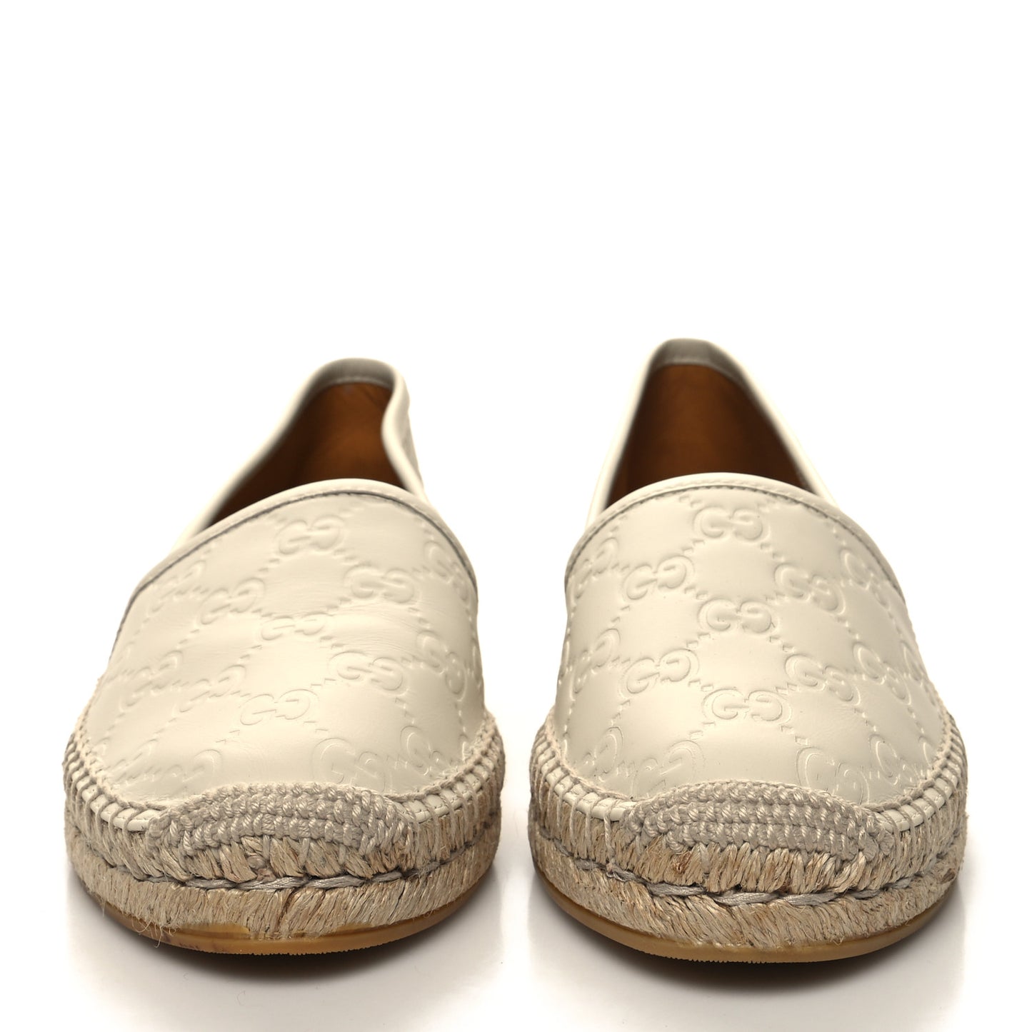 Guccissima Signature Espadrilles 37 Mystic White