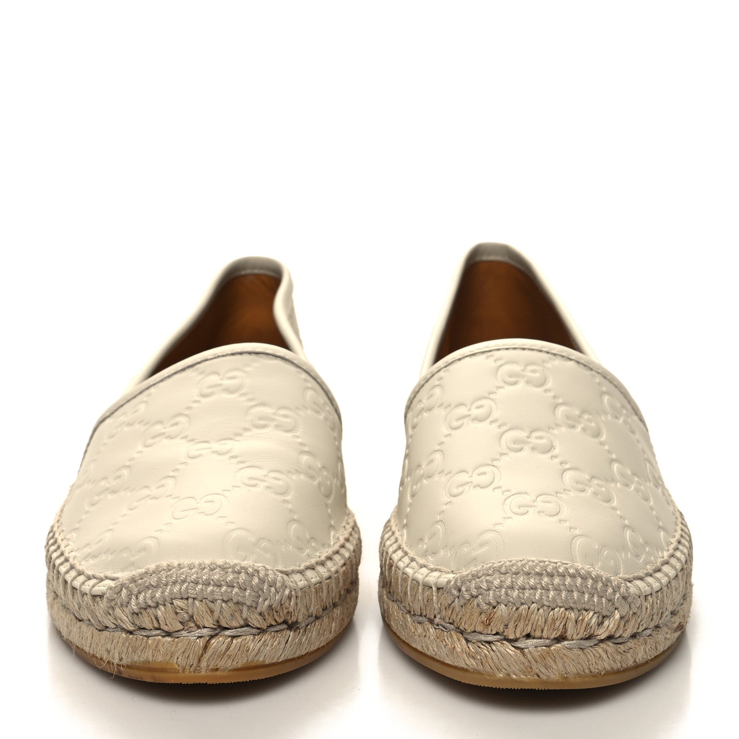 Gucci Guccissima Signature Espadrilles 37 Mystic White 2 of 9