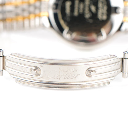 Cartier Stainless Steel 18K Yellow Gold 28mm Must De 21 Bullet Link Quartz Watch 7 of 7