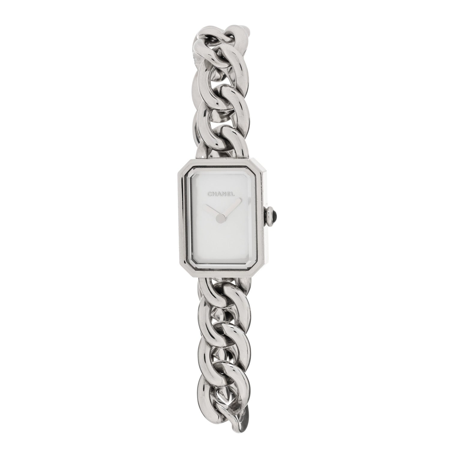 Chanel Stainless Steel Mother of Pearl 20mm Chain Premiere Quartz Watch 1 of 5