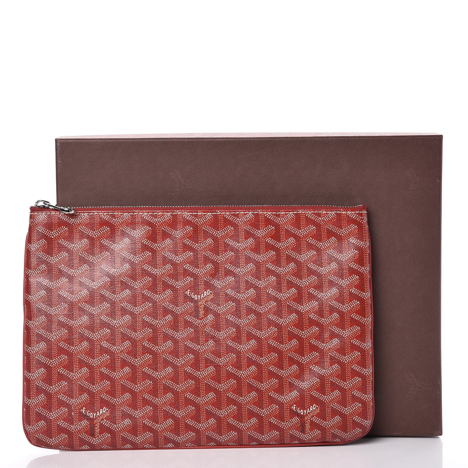 Goyard Goyardine Senat Pochette MM Red 11 of 11