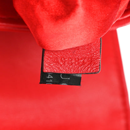 Gucci Nappa Vertical Matelasse Medium Maxi Horsebit Chain Shoulder Bag Beret Red 7 of 11