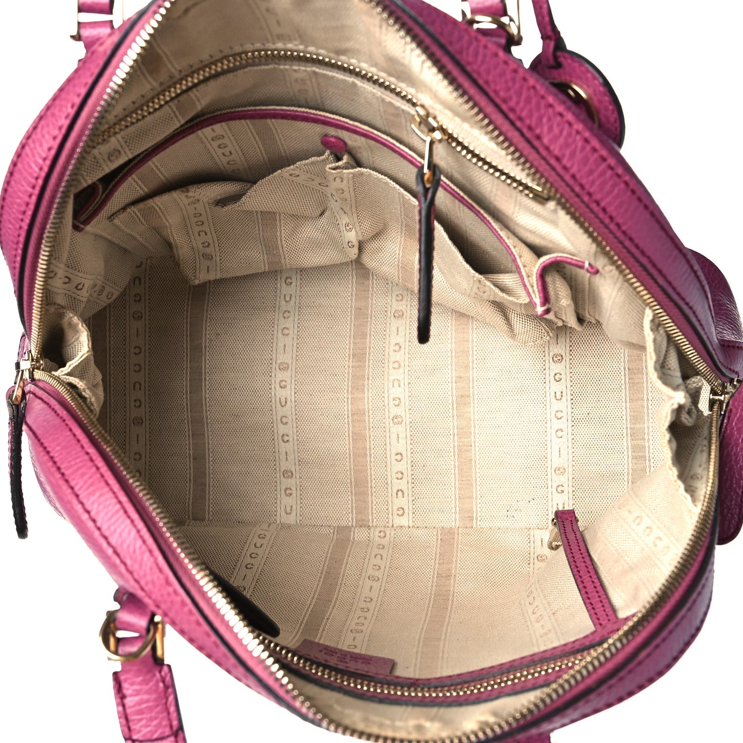 Dollar Calfskin Dome Bag Purple