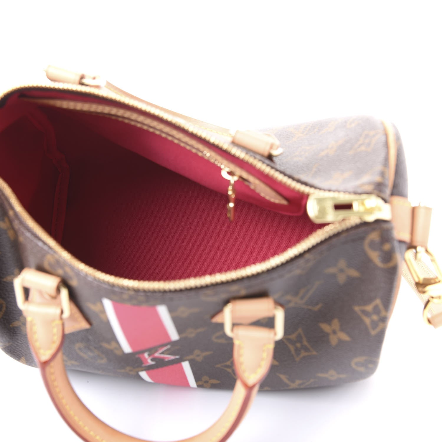 Louis Vuitton Monogram My LV Heritage Speedy Bandouliere 25 Fuchsia White 4 of 11