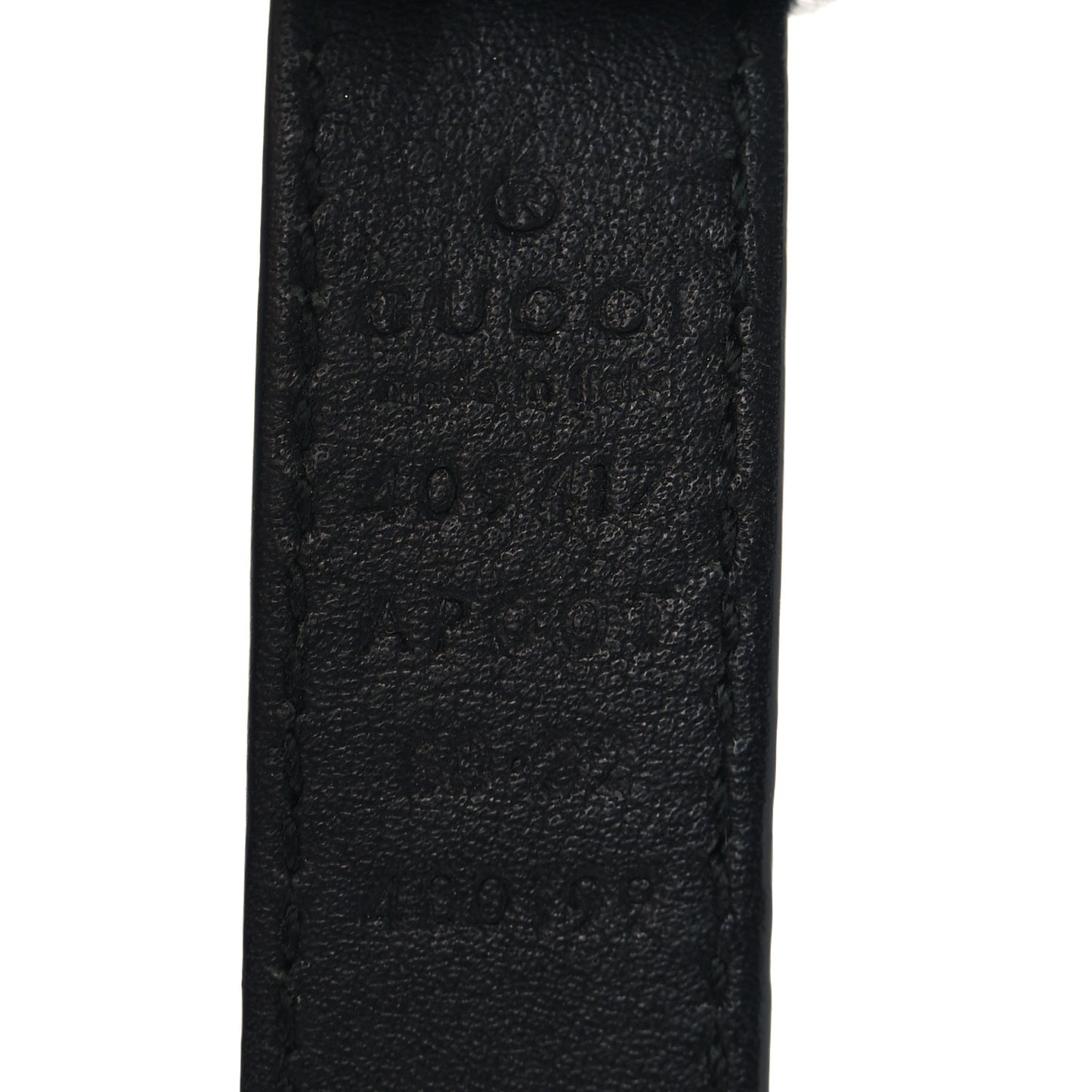 Calfskin Double G 20mm Belt 80 32 Black