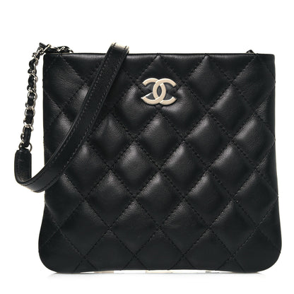 Chanel Lambskin Quilted Crossbody Bag Black 1 of 7