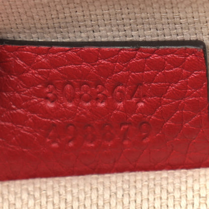 Gucci Pebbled Calfskin Small Soho Disco Bag Tabasco Red 7 of 10