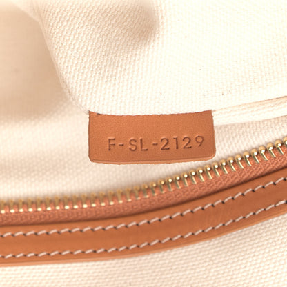 Celine Canvas Calfskin Horizontal Cabas Natural Tan 11 of 12