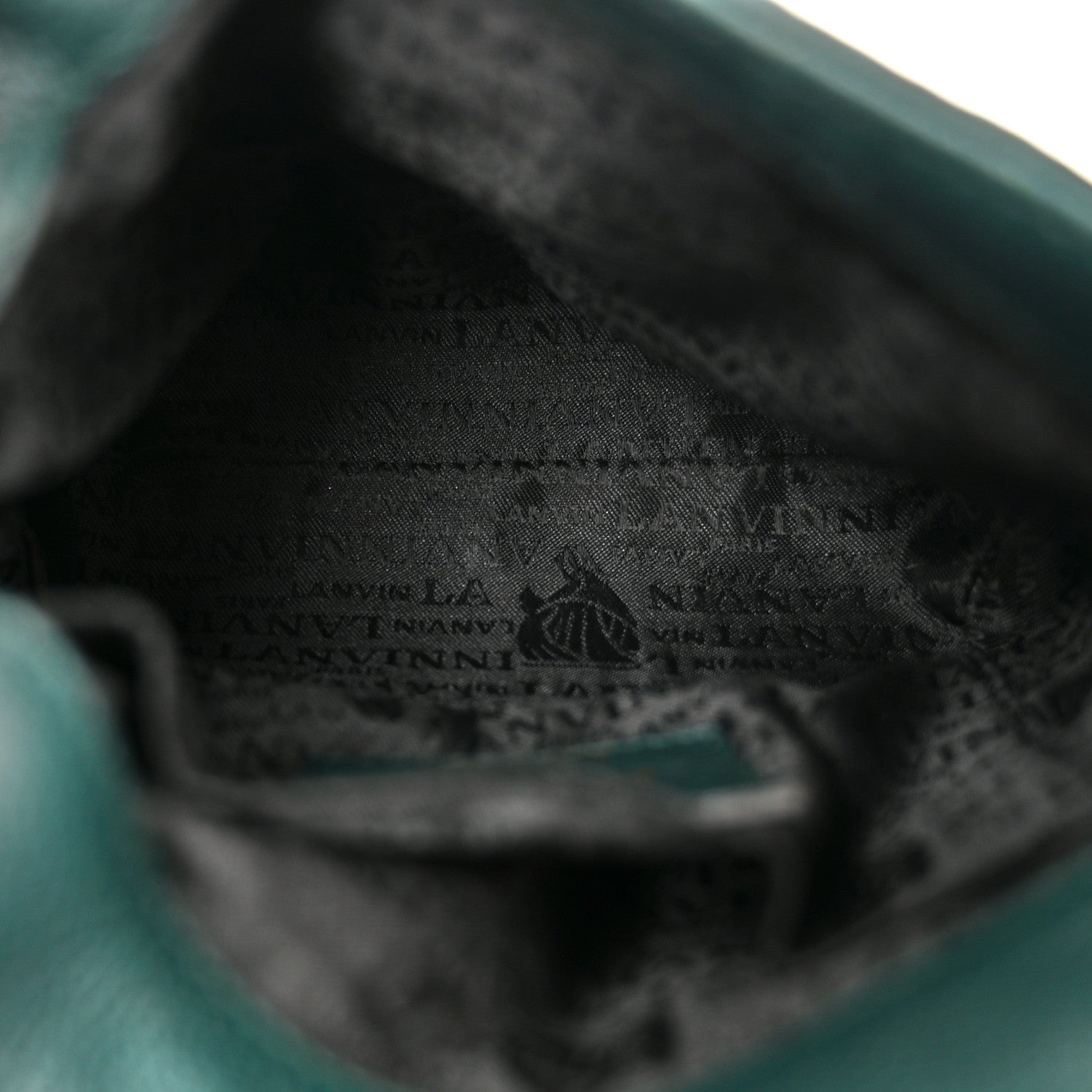 Lanvin Calfskin Mini Happy Edgy Crossbody Green 5 of 9