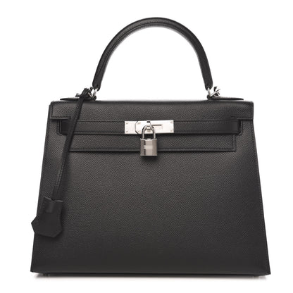 Hermes Epsom Kelly Sellier 28 Black 1 of 10