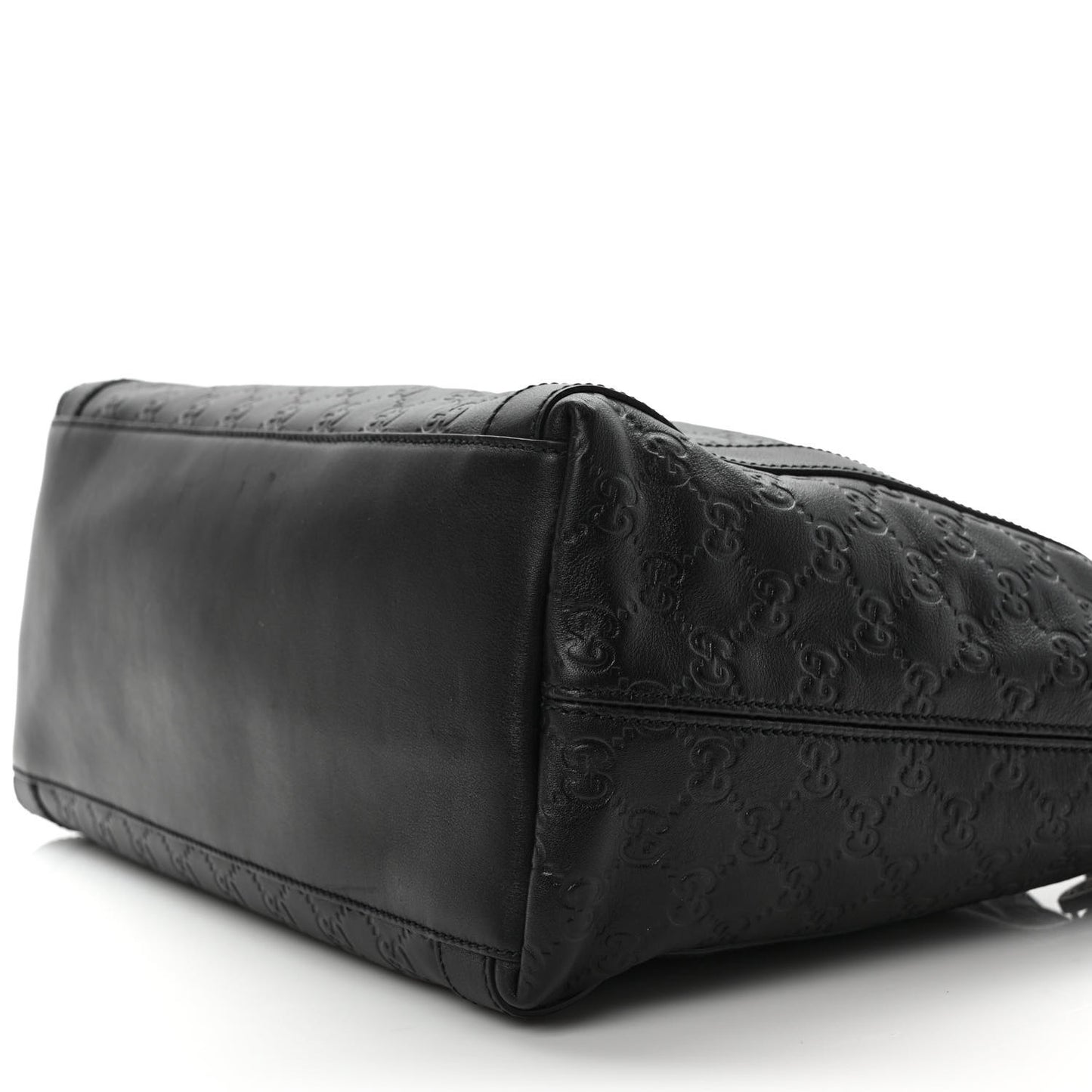 Guccissima Medium Miss GG Top Handle Bag Black