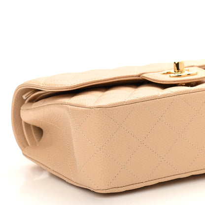 Chanel Caviar Quilted Small Double Flap Beige 9 of 11