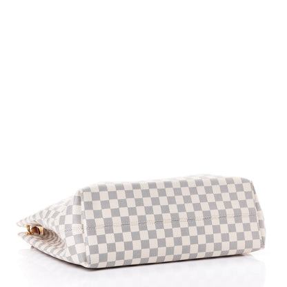 Louis Vuitton Damier Azur Graceful MM Rose Ballerine 3 of 4
