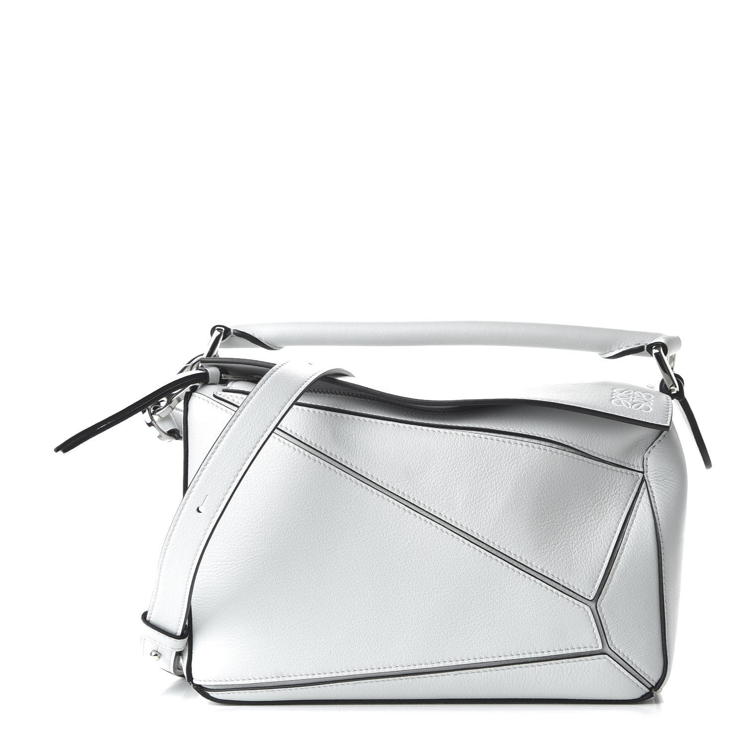 Loewe Calfskin Small Puzzle Bag Kaolin 1 of 8