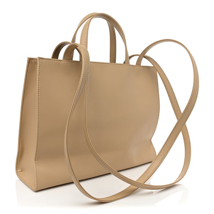 Telfar Vegan Leather Medium Shopping Bag Cream 2 of 7