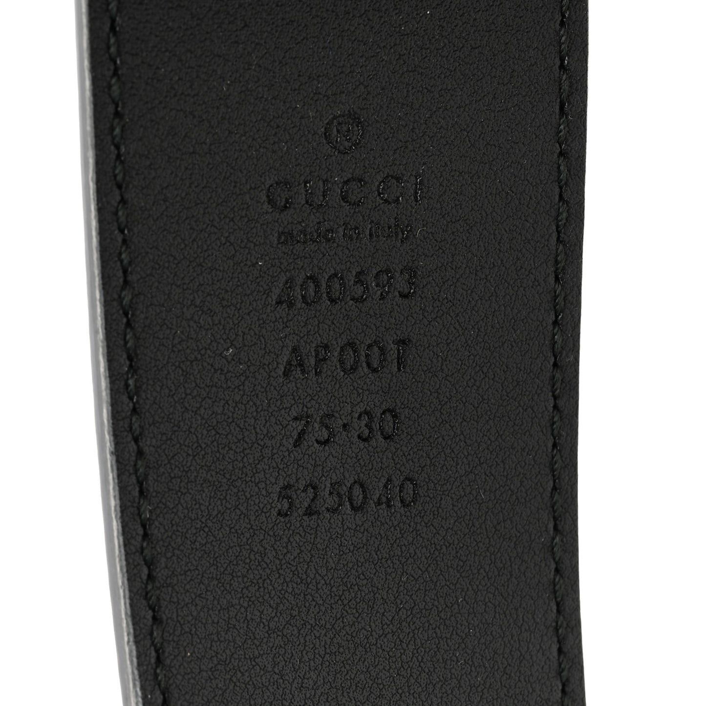 Calfskin Double G 40mm Belt 75 30 Black
