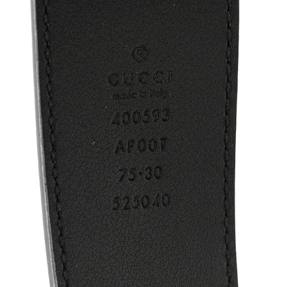 Gucci Calfskin Double G 40mm Belt 75 30 Black 3 of 4