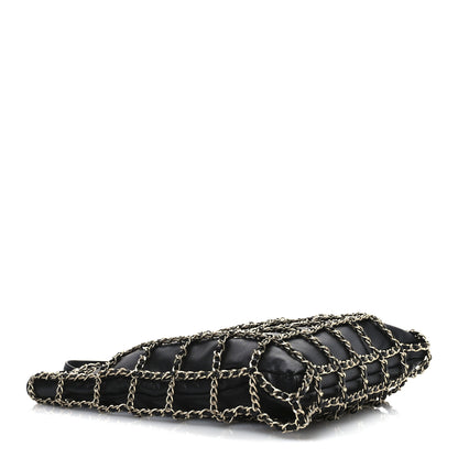 Chanel Lambskin Large Shopping Chain Tote Black 4 of 10