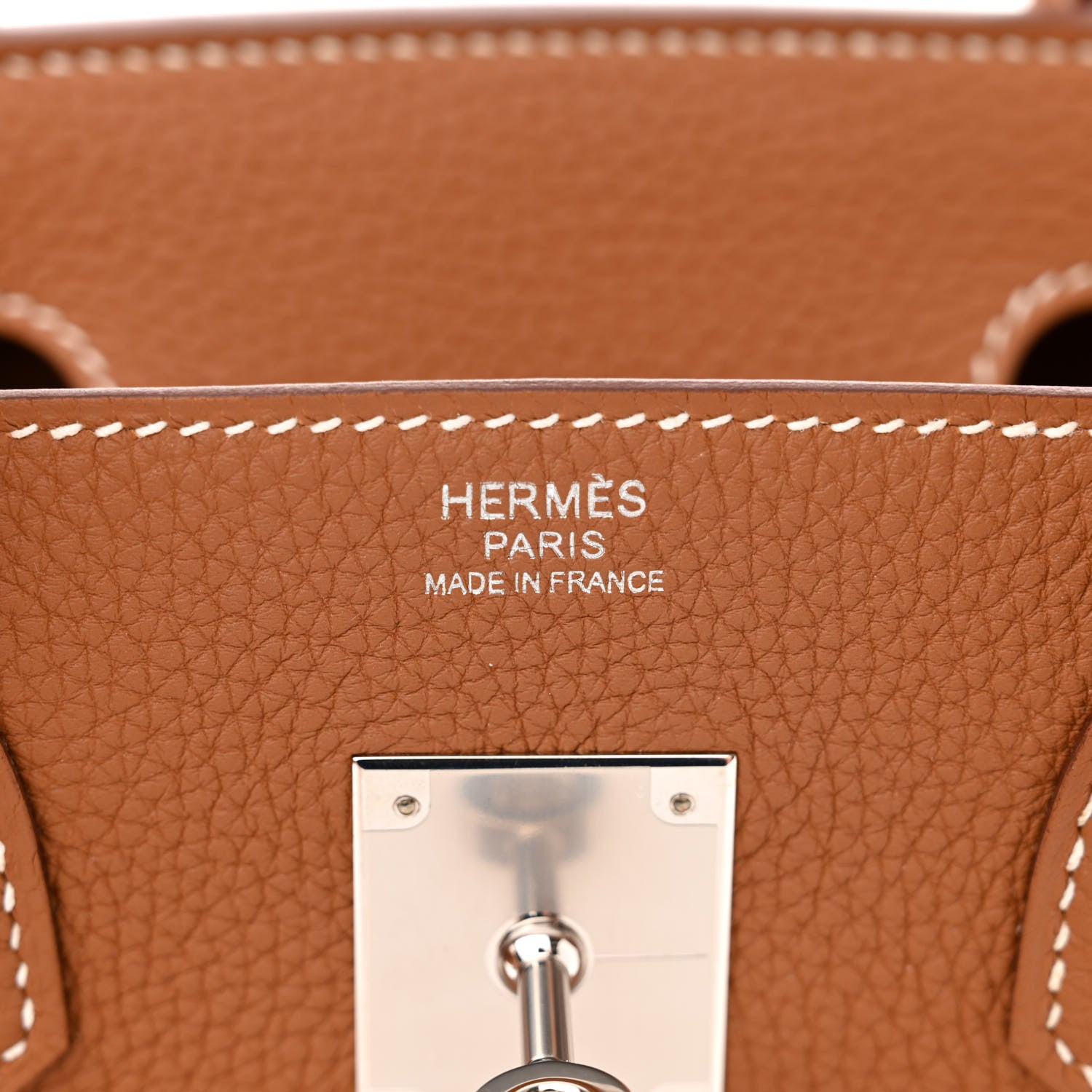 Hermes Togo Birkin 30 Gold 6 of 11