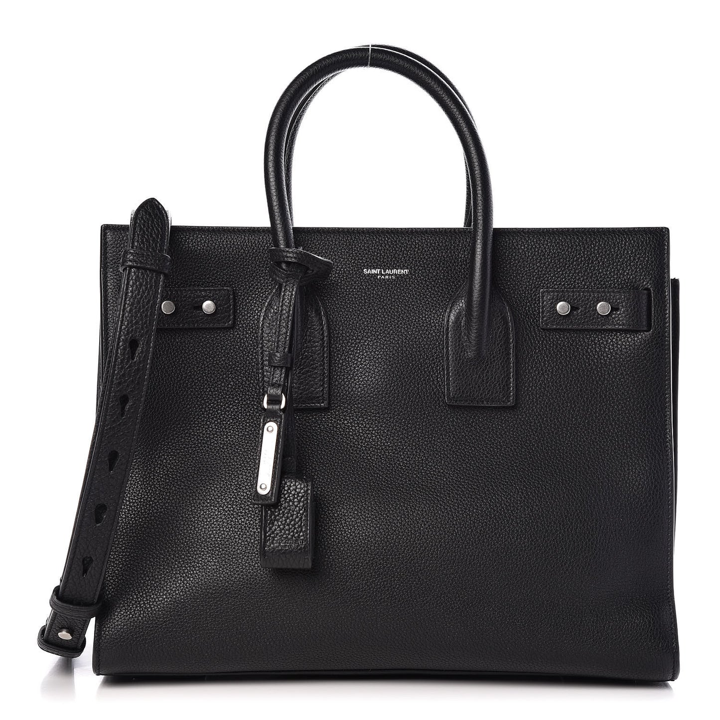 Grained Calfskin Small Supple Sac De Jour Black
