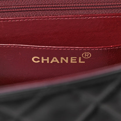 Chanel Lambskin Quilted XL Jumbo Single Flap Black 6 of 15