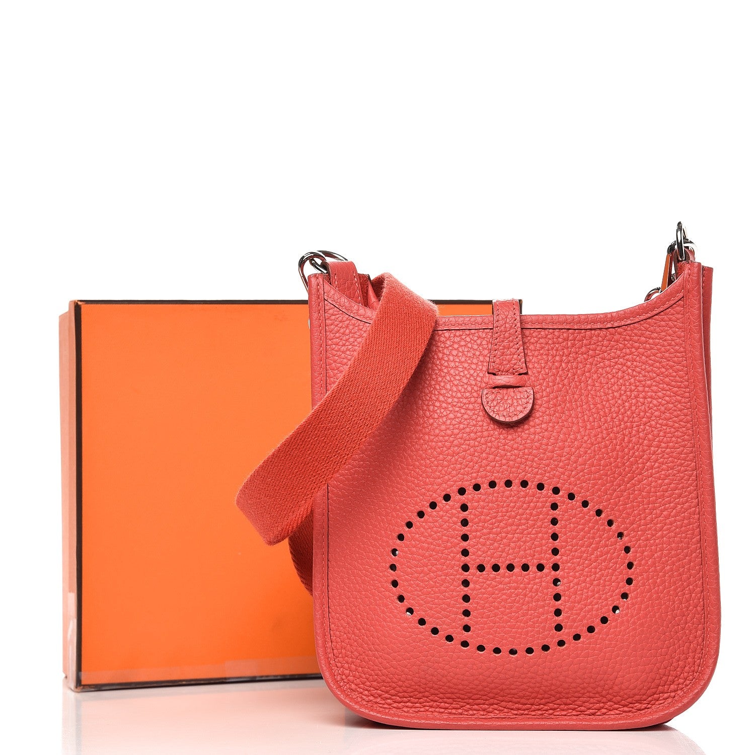 Hermes Taurillon Clemence Amazone Evelyne TPM Bougainvillea 9 of 9