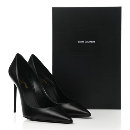 Saint Laurent Calfskin Zoe 105 Pumps 39 Black 11 of 11