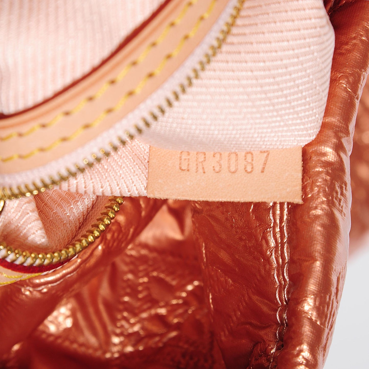 Jacquard Quilted Monogram Limelight Clutch GM Rose Gold