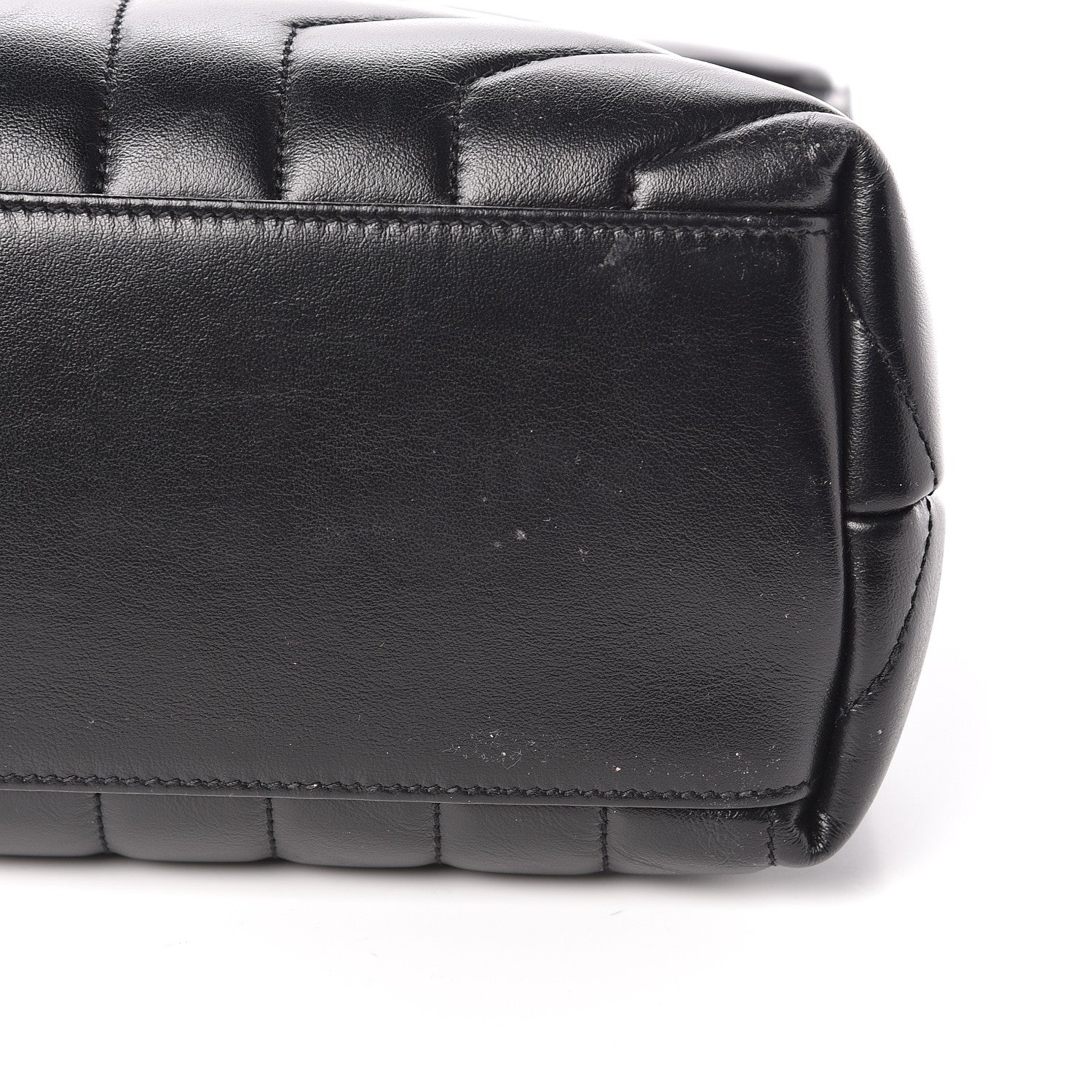 Saint Laurent Calfskin Y Quilted Monogram Medium Loulou Chain Satchel Black 12 of 15