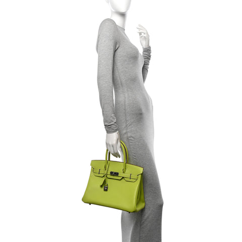 Epsom Candy Birkin 30 Kiwi Lichen