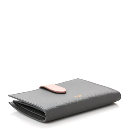 Celine Grained Calfskin Medium Multifunction Strap Wallet Grey Vintage Pink 4 of 7