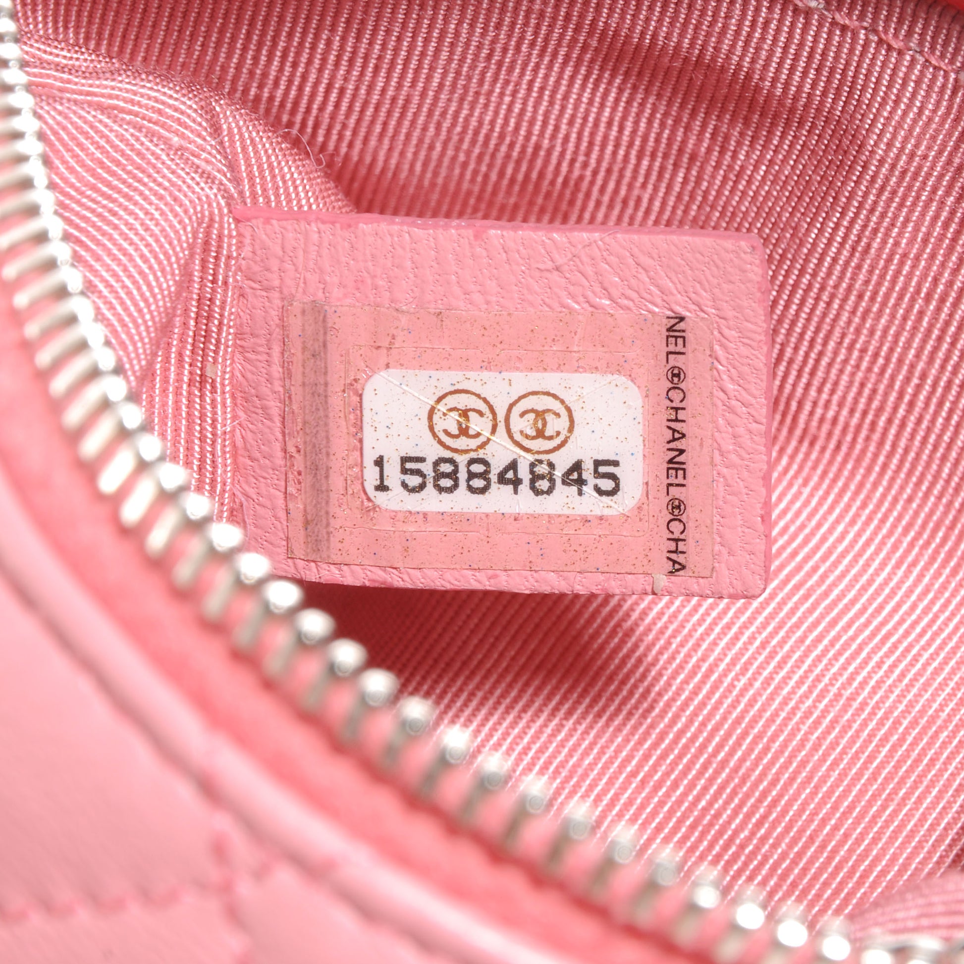Chanel Lambskin Quilted Key Holder Case Pink 8 of 8