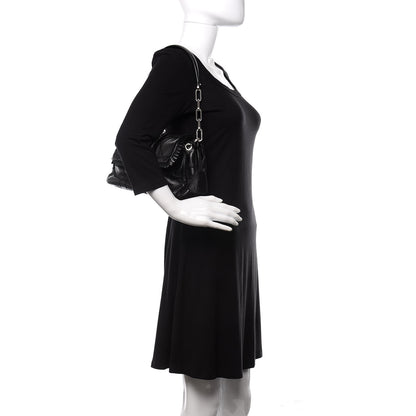 Christian Dior Lambskin Cannage Ruffle New Lock Flap Black 2 of 11