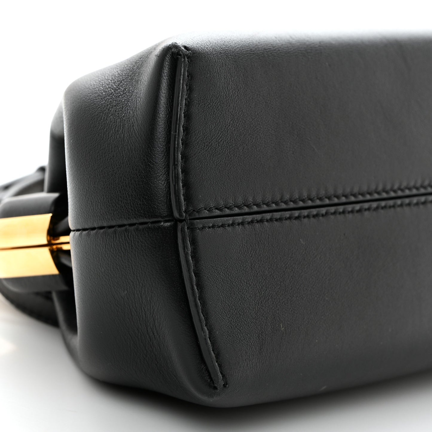 Shiny Nappa Small Fendi First Black