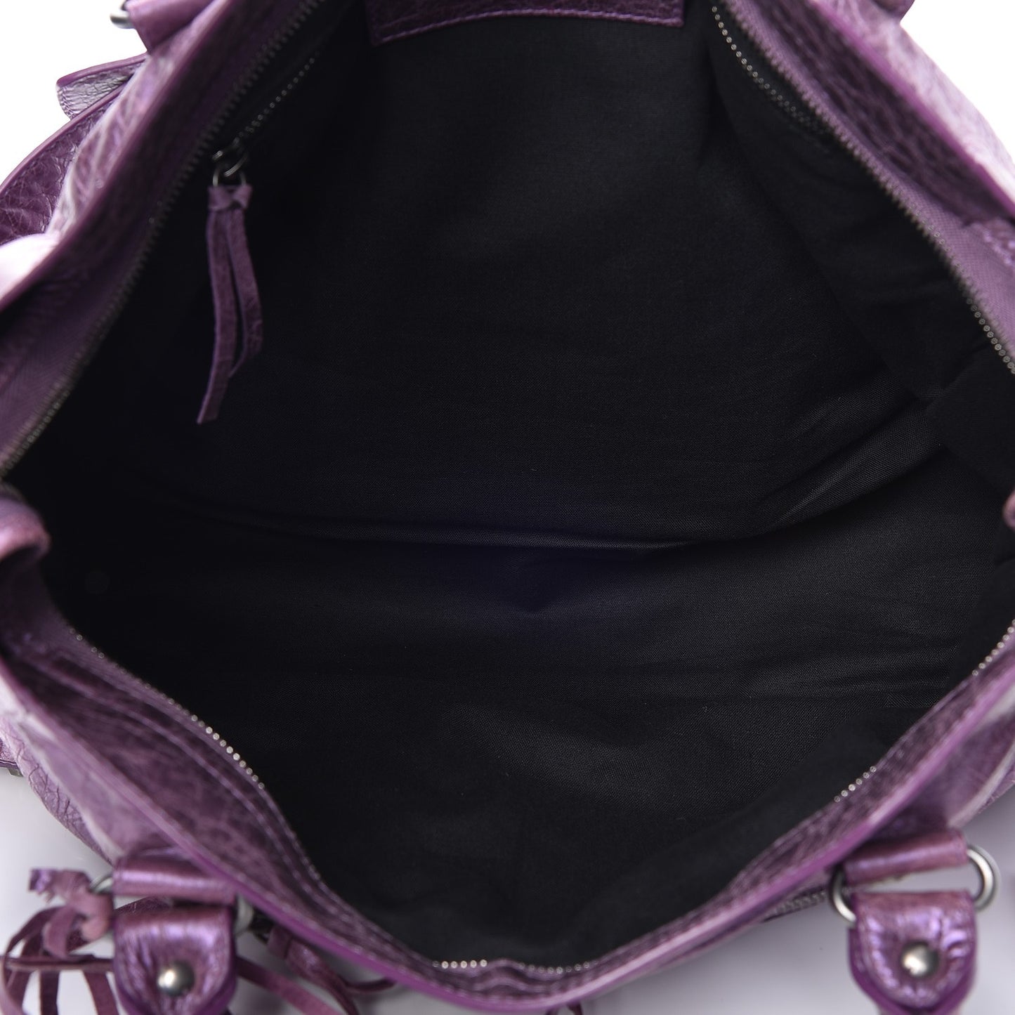 Agneau Classic Hardware City Metallic Purple