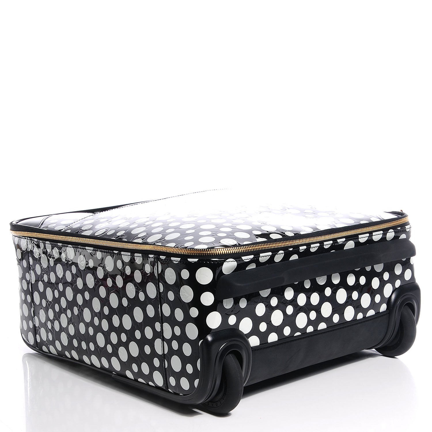 Louis Vuitton Vernis Kusama Infinity Dots Pegase Suitcase 45 Black 4 of 9