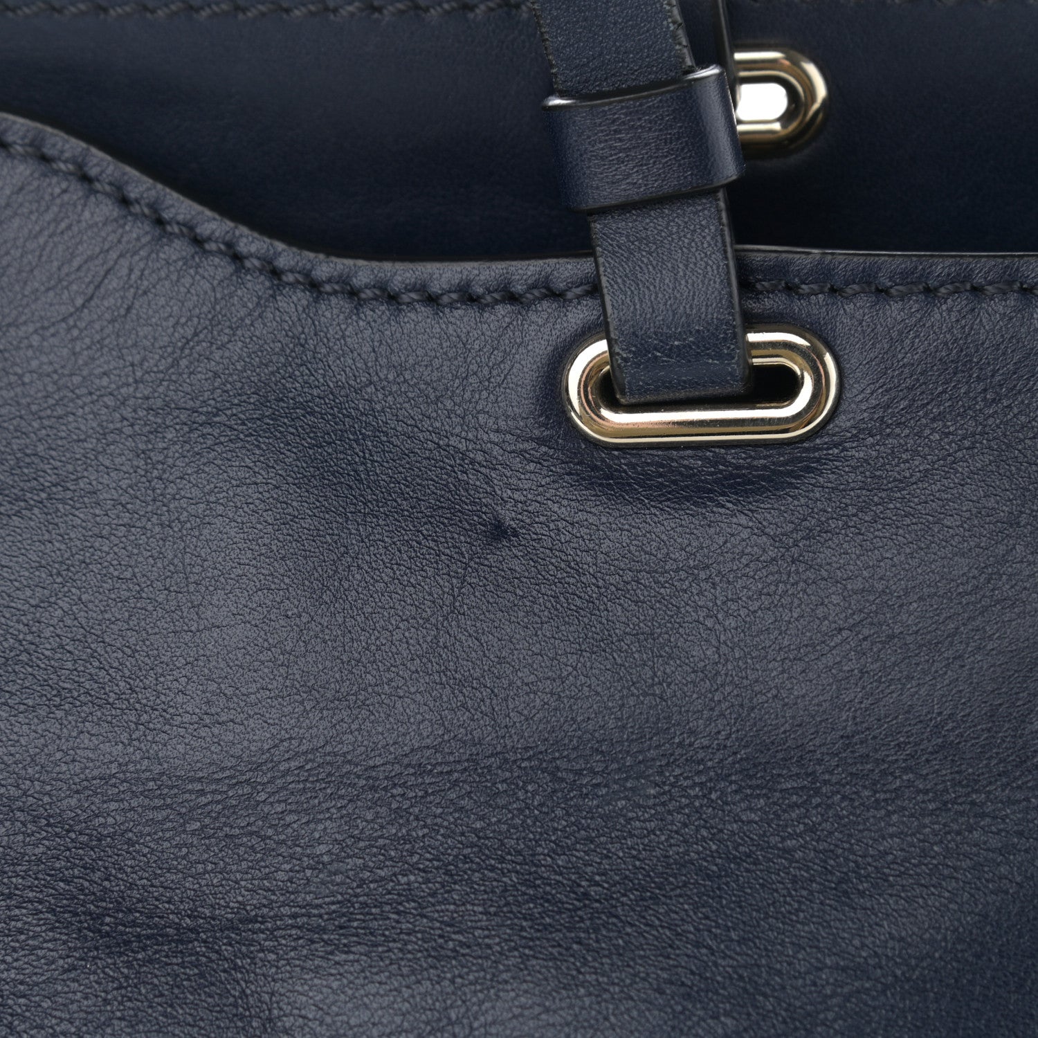 Valentino Garavani Vitello Medium Rockstud Tote Marine 11 of 13