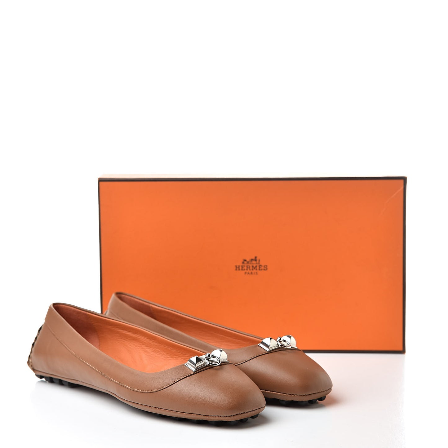 Calfskin Liberty Ballerina Flats 36.5 Gold