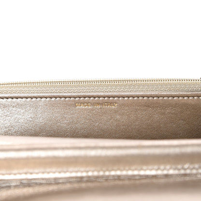 Chanel Metallic Calfskin Quilted Boy Wallet On Chain WOC Gold 6 of 15