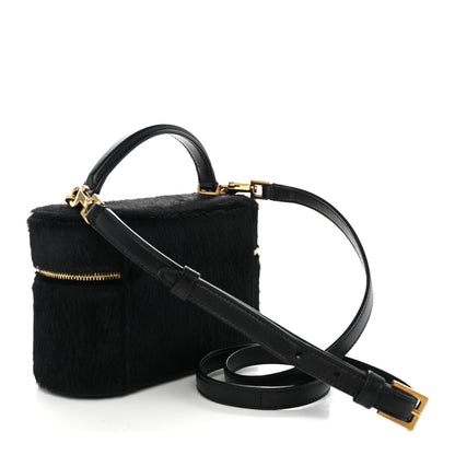 Saint Laurent Pony Hair Mini Gaby Vanity Case Black 3 of 10
