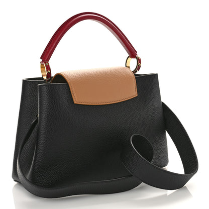 Louis Vuitton Taurillon Capucines PM Black Arizona Beige Ruby Red 3 of 8