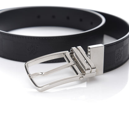 Louis Vuitton Damier Infini Calfskin Boston 30mm Reversible Belt 85 34 Black 6 of 6