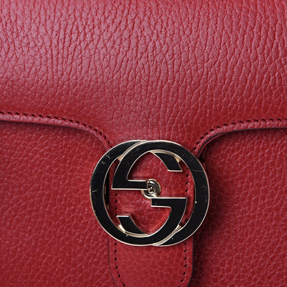 Gucci Dollar Calfskin Small Interlocking G Shoulder Bag Red 10 of 10