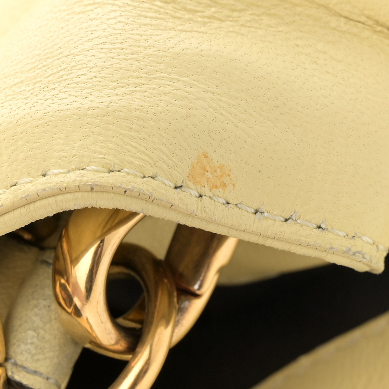 Fendi Nappa FF 1974 Embossed Large Baguette Banana 11 of 16