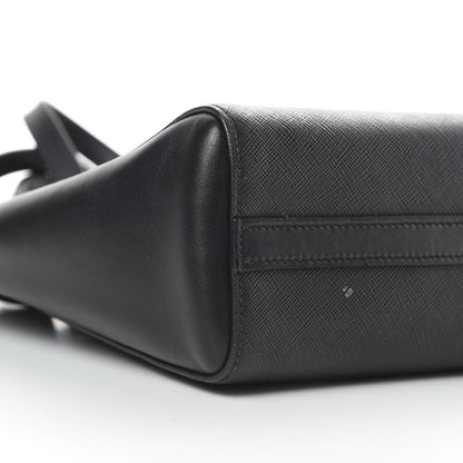 Prada Saffiano Soft Calfskin Zippered Tote Black 10 of 13