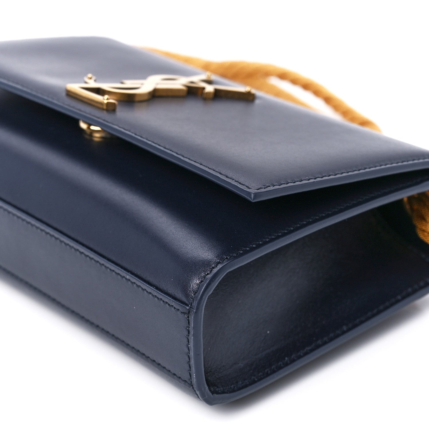 Saint Laurent Calfskin Small Monogram Kate Satchel Deep Marine 11 of 11