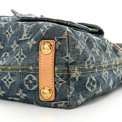Louis Vuitton Monogram Denim Baggy PM Blue 9 of 14